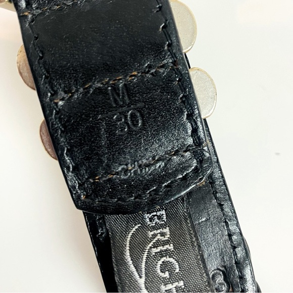 Brighton Dark Brown Braided Leather Belt Size M/30 - Picture 6 of 7